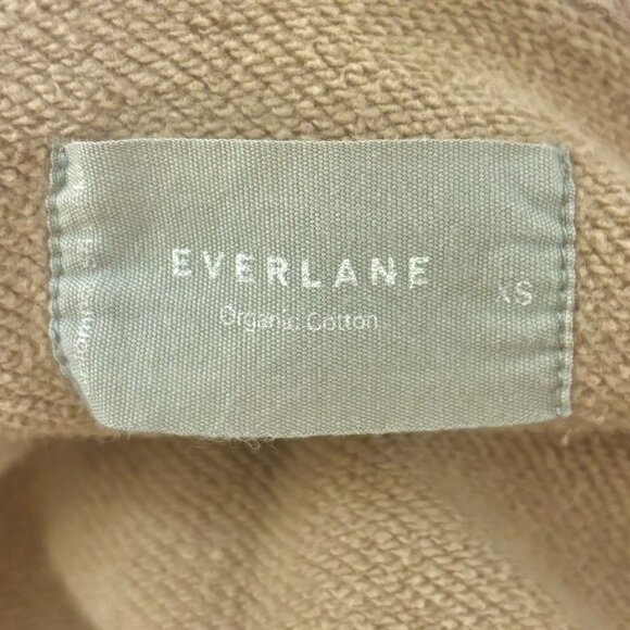 Everlane Track Organic Cotton Hoodie, Burnt Sugar, Size XS - Picture 5 of 6